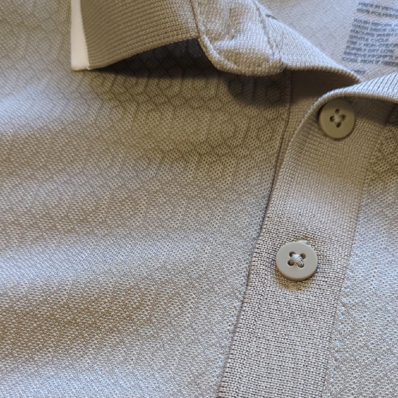 FLX Men's Polo Shirt - Gray, Green, and Burgundy - Picture 3 of 4